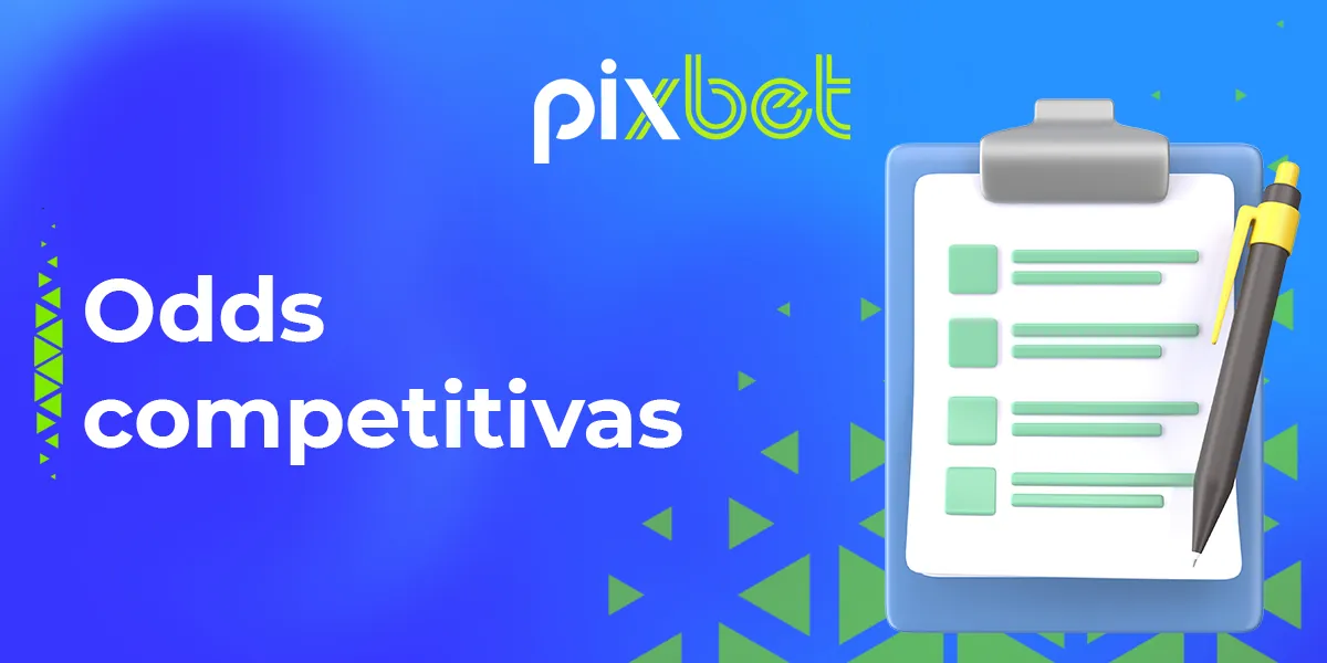 Probabilidades de vitória disponíveis para os usuários do site