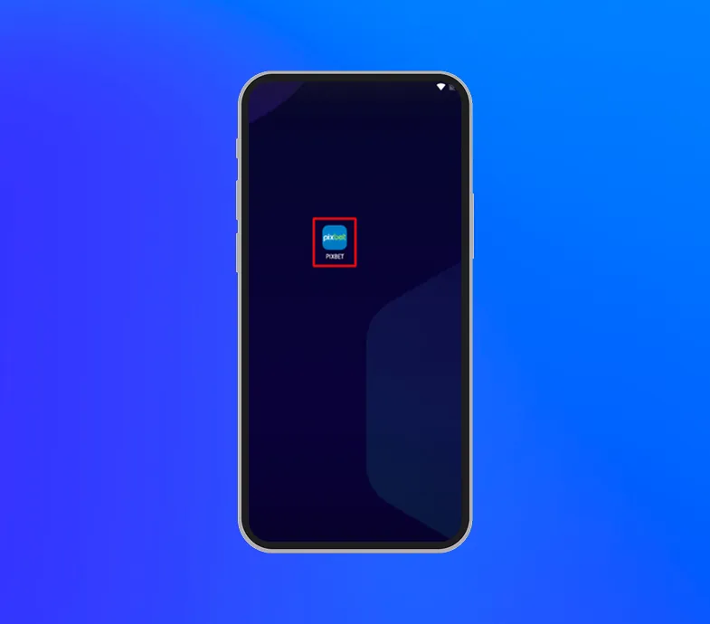 Aplicativo na tela inicial do celular.