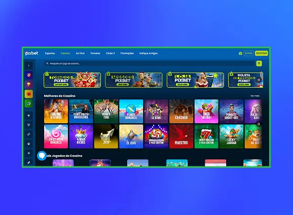 Escolha um jogo de cassino atual para jogar.