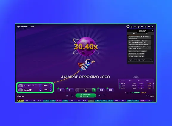 Jogo com botões automáticos.