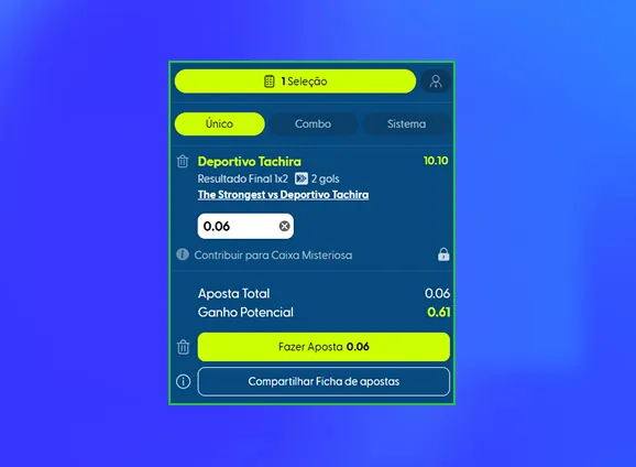 Tipos de apostas para competições de futebol.